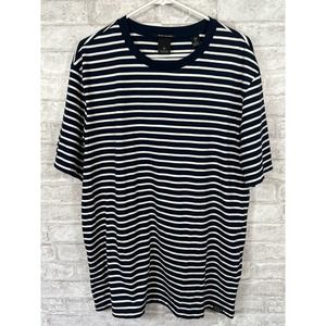 Scotch & Soda Blue White Striped T-shirt Size XL